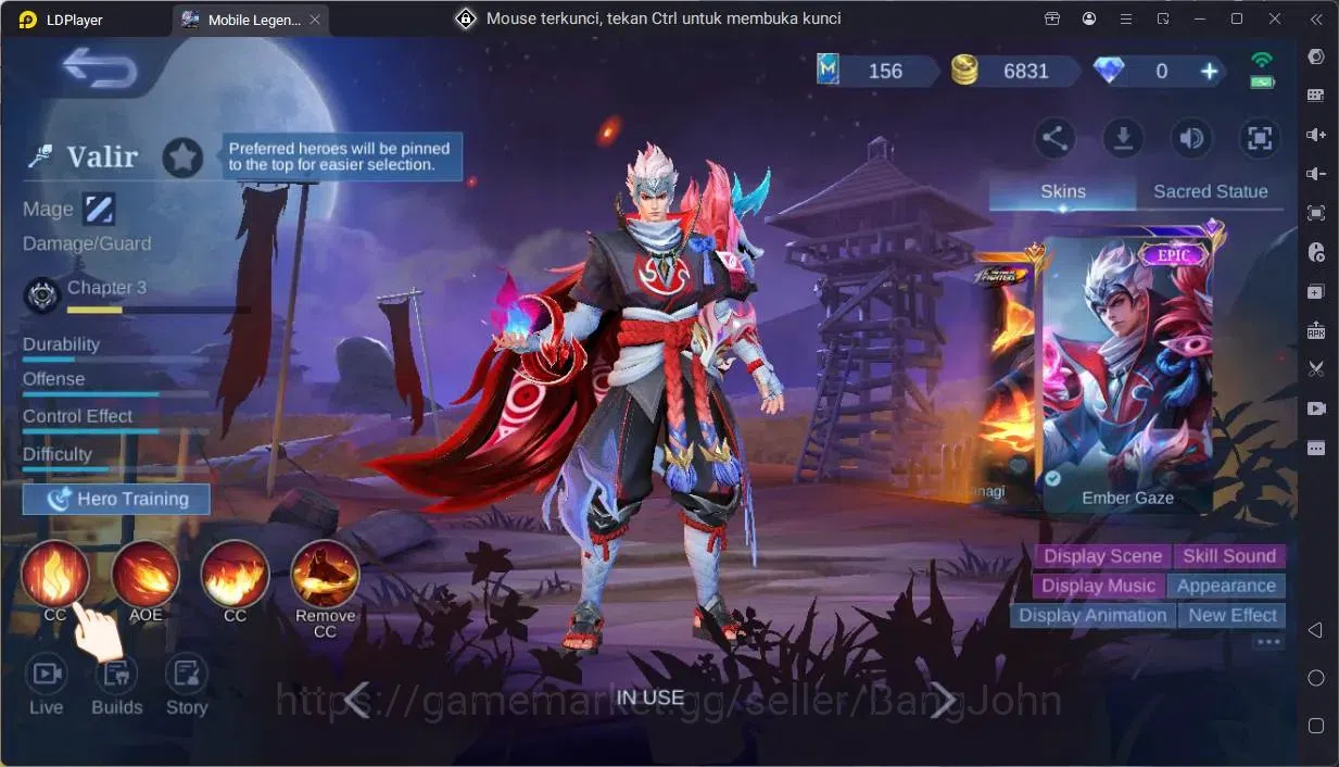 Mobile Legends: Bang Bang Accounts Global|Hero 88|Skin 97|Seasoned|Luckybox Akai,John image 18