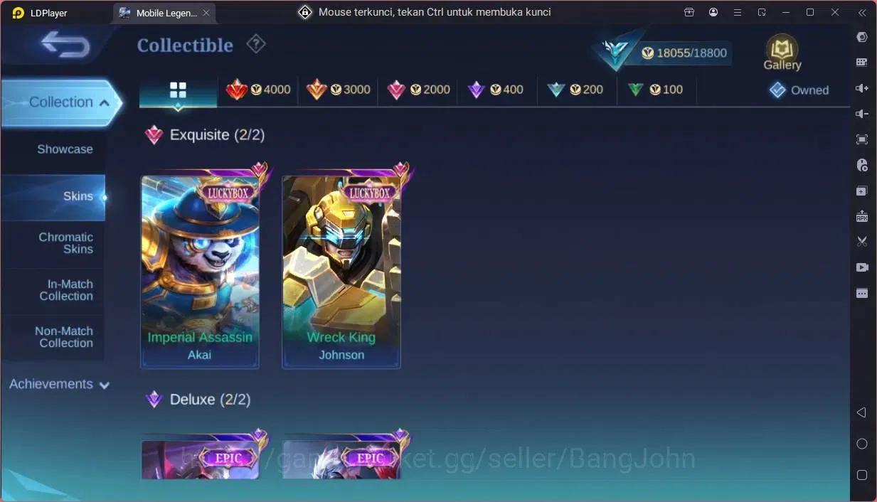 Mobile Legends: Bang Bang Accounts Global|Hero 88|Skin 97|Seasoned|Luckybox Akai,John image 7