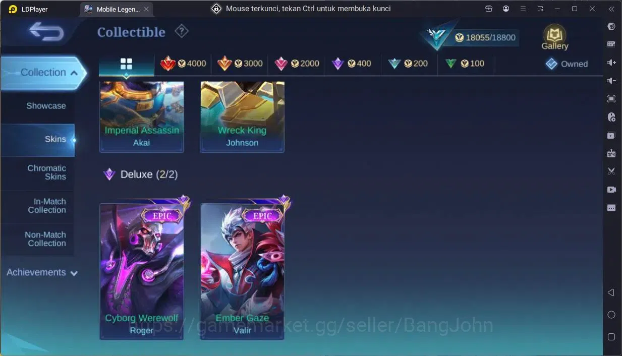 Mobile Legends: Bang Bang Accounts Global|Hero 88|Skin 97|Seasoned|Luckybox Akai,John image 8