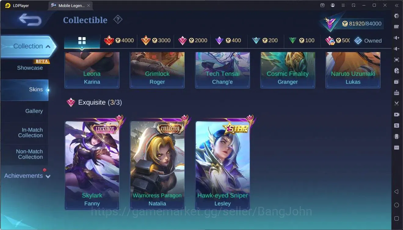 Mobile Legends: Bang Bang Accounts Global|Hero 131|Skin 310|Renowned|Naruto Lukas|ASP image 11