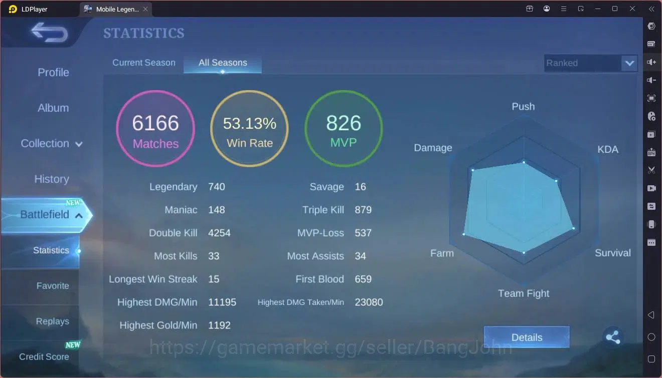 Mobile Legends: Bang Bang Accounts Global|Hero 131|Skin 310|Renowned|Naruto Lukas|ASP image 17
