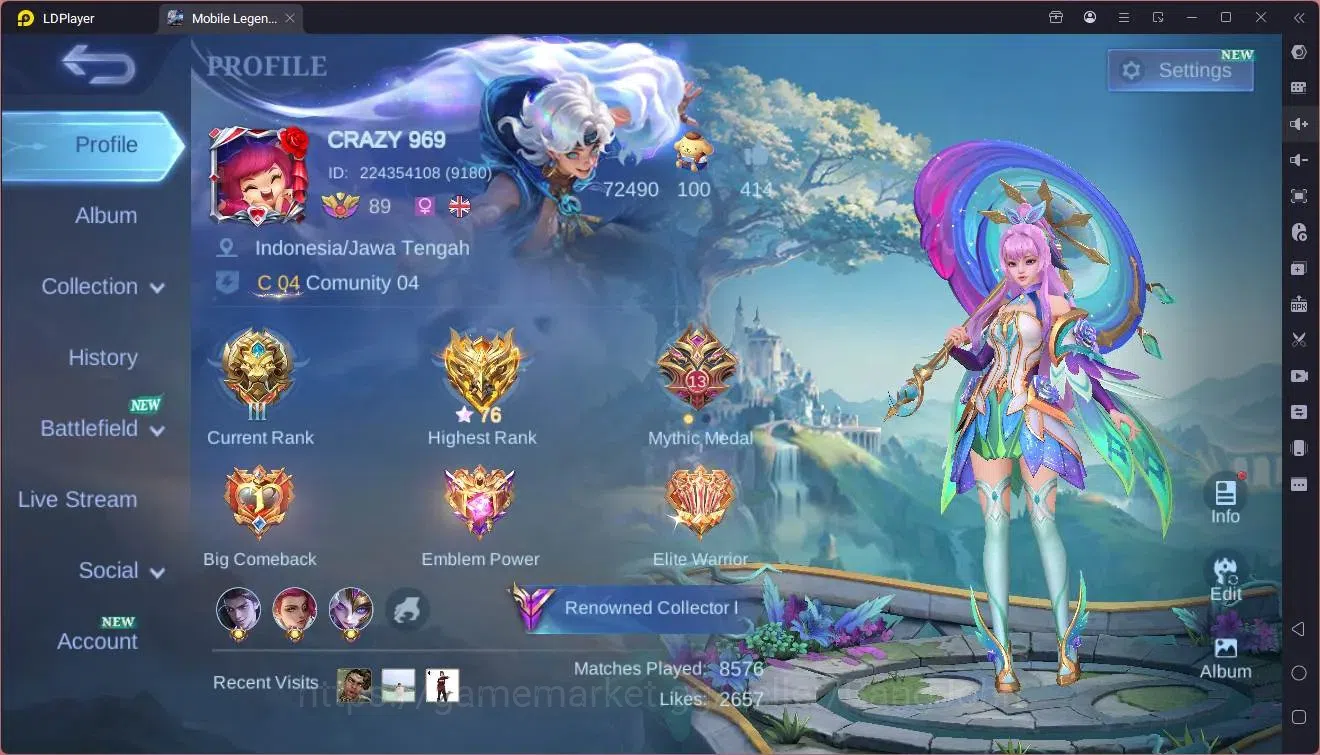 Mobile Legends: Bang Bang Accounts Global|Hero 131|Skin 310|Renowned|Naruto Lukas|ASP image 19
