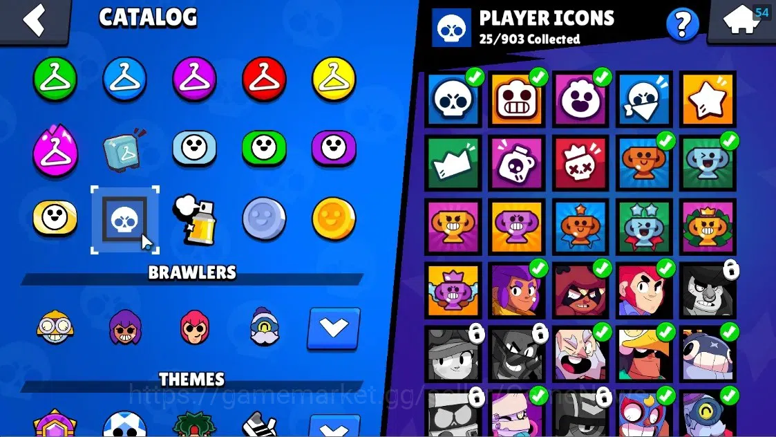 Brawl Stars Accounts 1189 Trophy|17 Brawlers 1 Max Lvl Full Buffies Edgar|6025 Bling|1 Epic Skin(Kiiro Pawlette),1 Rare 14