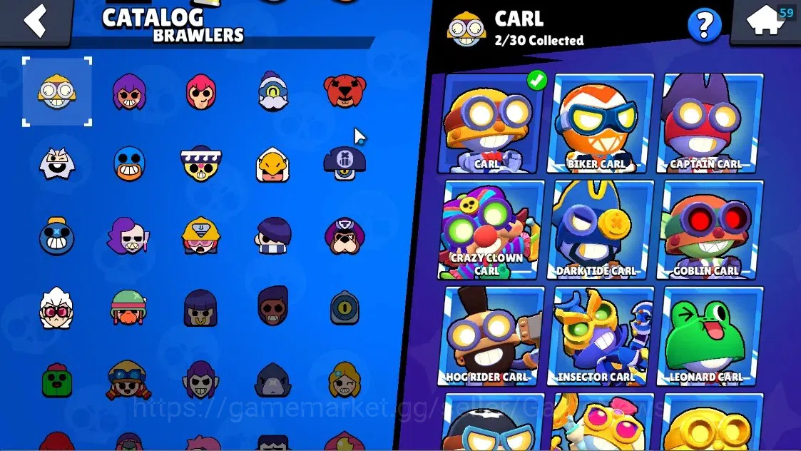 Brawl Stars Accounts 1189 Trophy|17 Brawlers 1 Max Lvl Full Buffies Edgar|6025 Bling|1 Epic Skin(Kiiro Pawlette),1 Rare 16