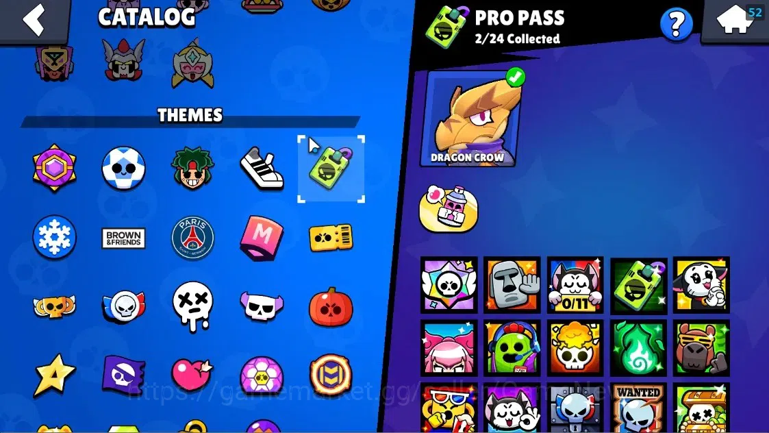 Brawl Stars Accounts 1189 Trophy|17 Brawlers 1 Max Lvl Full Buffies Edgar|6025 Bling|1 Epic Skin(Kiiro Pawlette),1 Rare 17