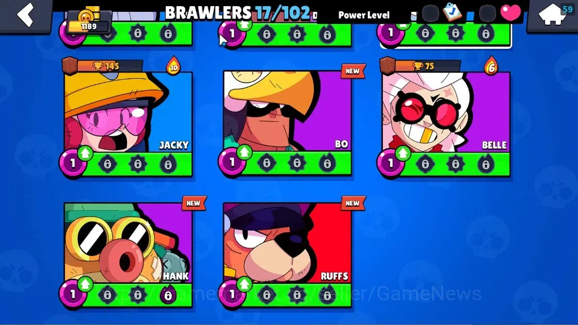 Brawl Stars Accounts 1189 Trophy|17 Brawlers 1 Max Lvl Full Buffies Edgar|6025 Bling|1 Epic Skin(Kiiro Pawlette),1 Rare 9