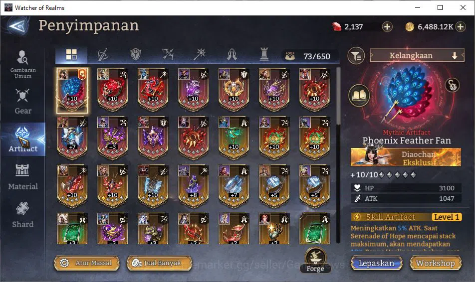 Watcher of Realms Accounts Global 60x|Lv64|2,1M Power|3 Lord [Aracha,Torodor, image 11
