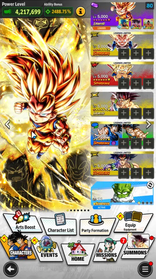 Dragon Ball Legends Accounts 189M Total Power|LV 157|2LR 1UL+10LL|Bardock,SS3 G image 2