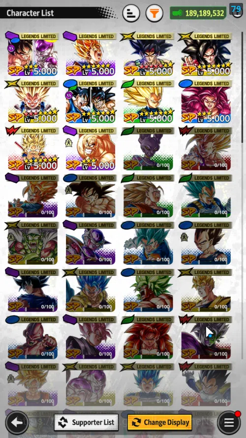 Dragon Ball Legends Accounts 189M Total Power|LV 157|2LR 1UL+10LL|Bardock,SS3 G image 5