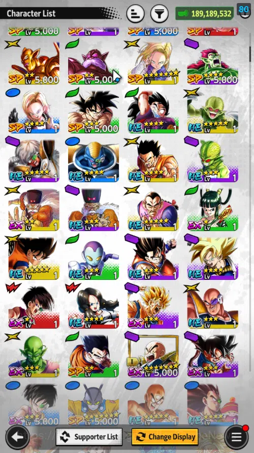 Dragon Ball Legends Accounts 189M Total Power|LV 157|2LR 1UL+10LL|Bardock,SS3 G image 7