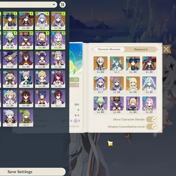 Genshin Impact Accounts Others Asia|AR 53|3 Limited + 5 (*5 Weapon)|Arlecchino+Sign,Vodyanitsa,Wanderer|Reuni ON|Female