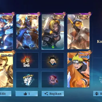 Mobile Legends: Bang Bang Accounts Collector Hero 133|Skin 542|HighImmo 114|3 Legend(MIYA+JONSHON+LUNOX),NARUTO,DLL|4