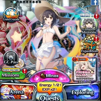 Grand Summoners Accounts End-Game Global|Rank 147|19 Ascend + 7 TW|(UP Roy,S Miyu,S Emiya,Igris,2x Reimu