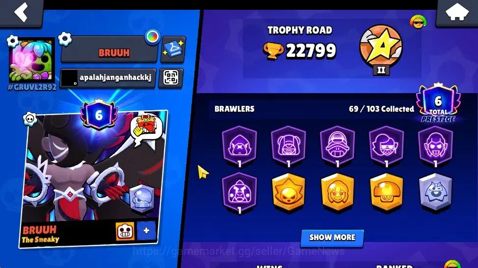 Brawl Stars Accounts 22799 Trophy|69Brawler 16Max| 1 UL [Sirius]|2 Hypc image 2