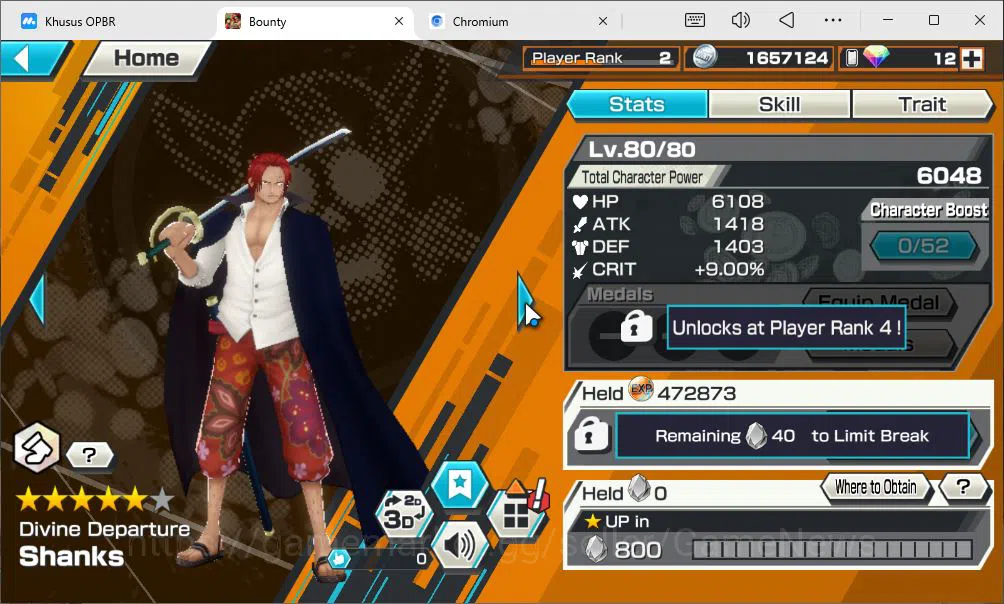 One Piece Bounty Rush Accounts Starter Global|3EX|DD Shanks,BMO Kaido,T5E Nusjuro|Rank2|Bandai|Check(OPBR2258) 8