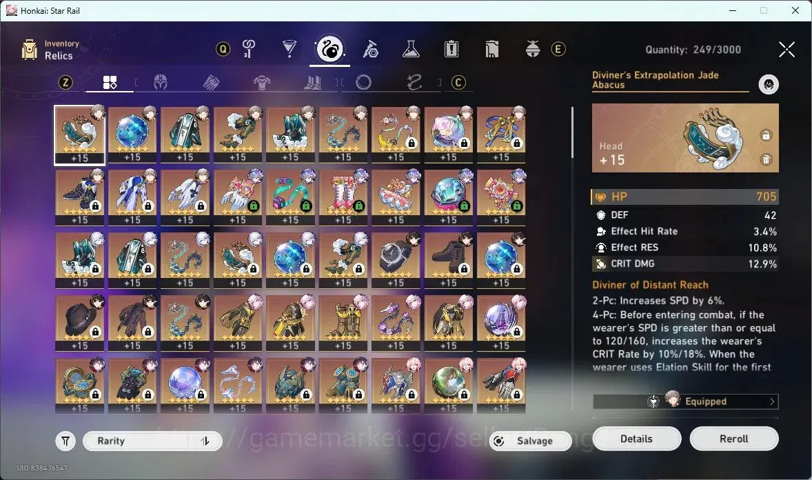Honkai Star Rail Accounts ASIA | TL 70 | 16 LIMIT | CASTORICE | EVERNIGHT |  image 8