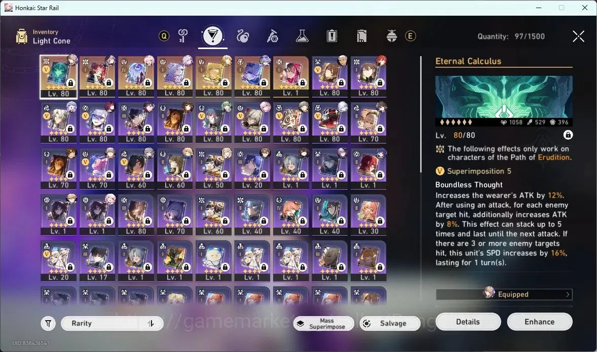 Honkai Star Rail Accounts ASIA | TL 70 | 16 LIMIT | CASTORICE | EVERNIGHT |  image 9