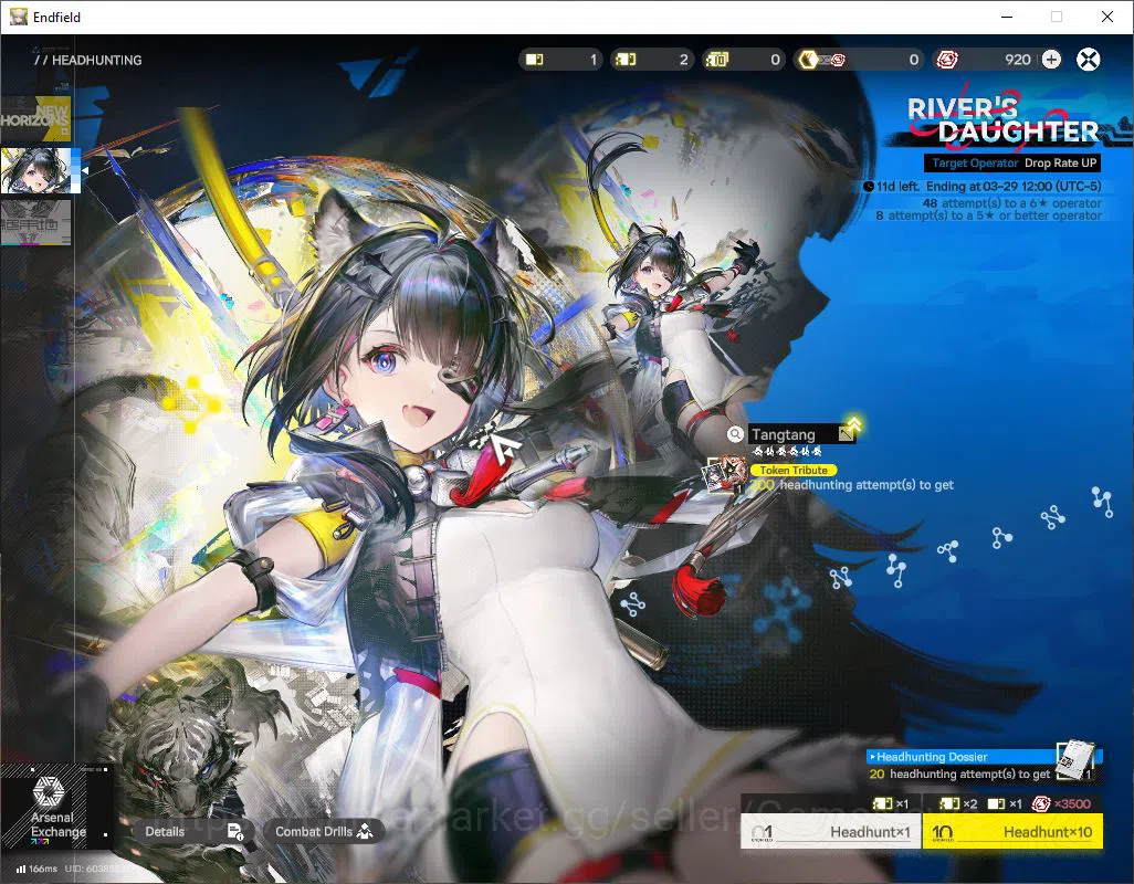 Arknights: Endfield Accounts NA/EU|Starter|Lv 2|SSR 2(1Limit)+1(*6WP)|Tangtang, image 9