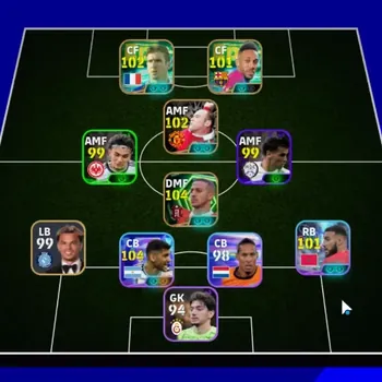 eFootball Accounts Legends & Iconic Players Android|Power 3065|Epic Thiago Alcantara,Eric Cantona,Wayne