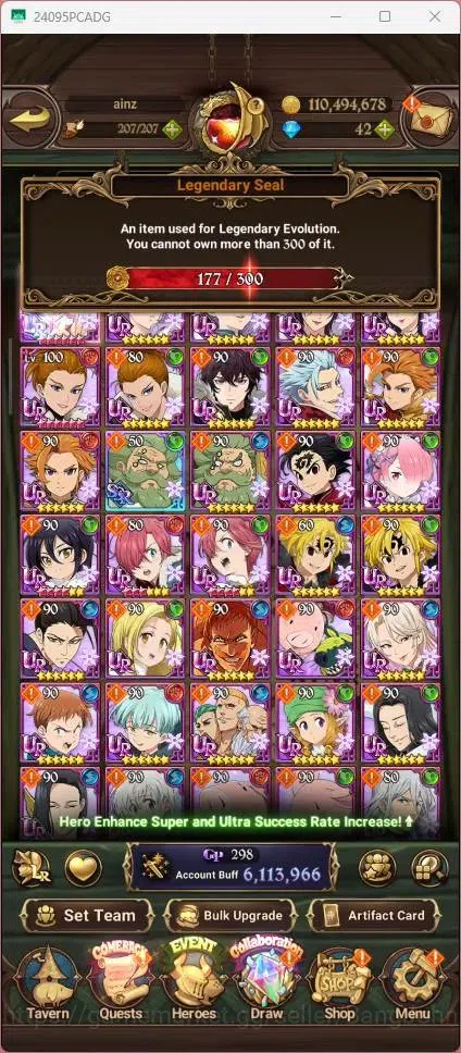 The Seven Deadly Sins: Grand Cross Accounts ASIA |6.1M CC|177 LS|LR Mesis 3/6|UR KOP Tristan 5 image 4