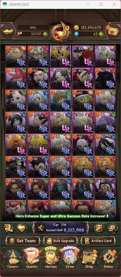 The Seven Deadly Sins: Grand Cross Accounts ASIA |6.1M CC|177 LS|LR Mesis 3/6|UR KOP Tristan 5 image 6