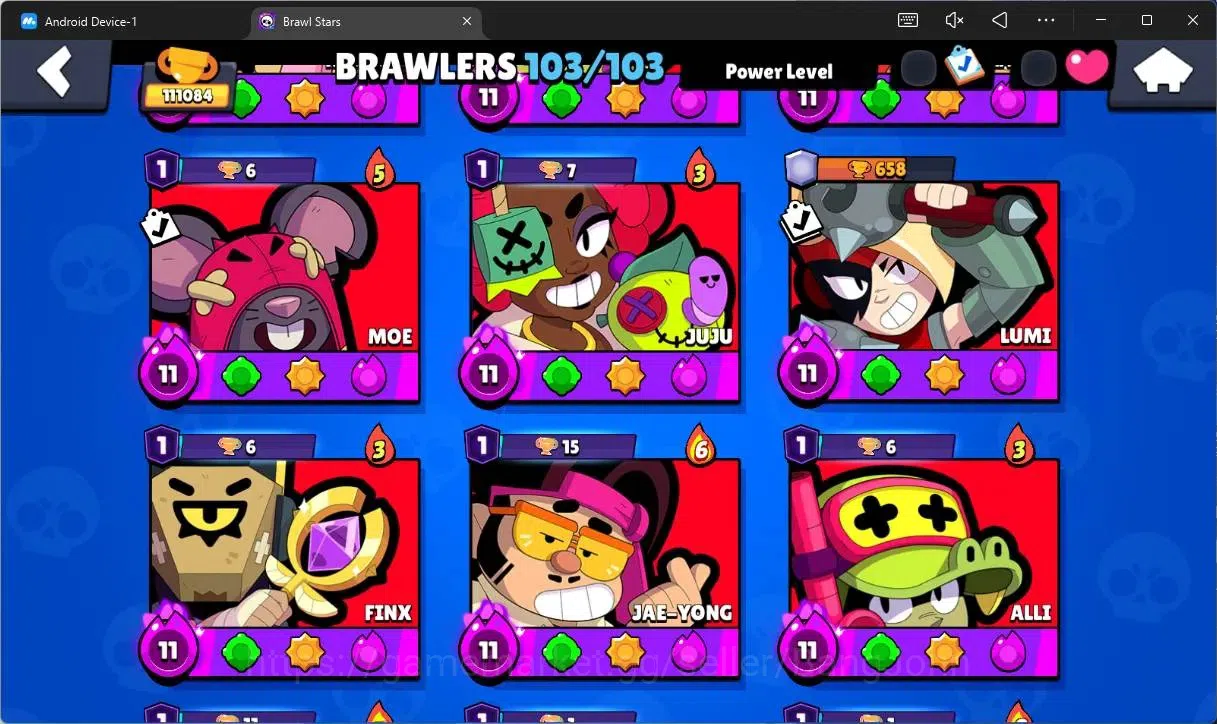 Brawl Stars Accounts Global |111084 Trophy|103 Brawler|86 Max Hyperchar image 15