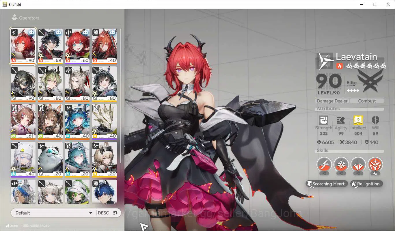 Arknights: Endfield Accounts  Lv54 | ASIA | MidGame | Prem Laevantain+Sign Part image 2