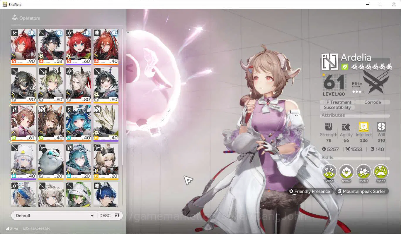 Arknights: Endfield Accounts  Lv54 | ASIA | MidGame | Prem Laevantain+Sign Part image 7