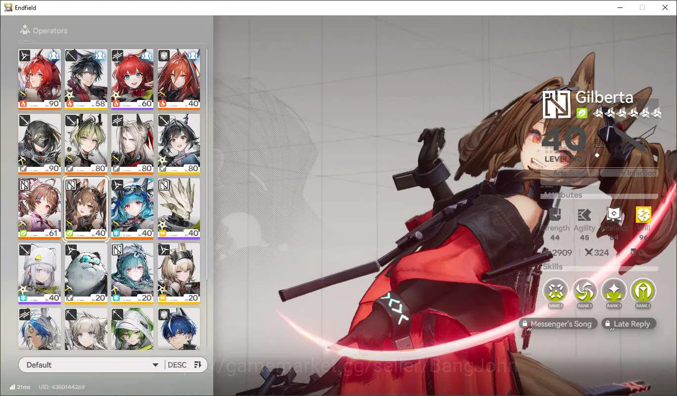 Arknights: Endfield Accounts  Lv54 | ASIA | MidGame | Prem Laevantain+Sign Part image 8