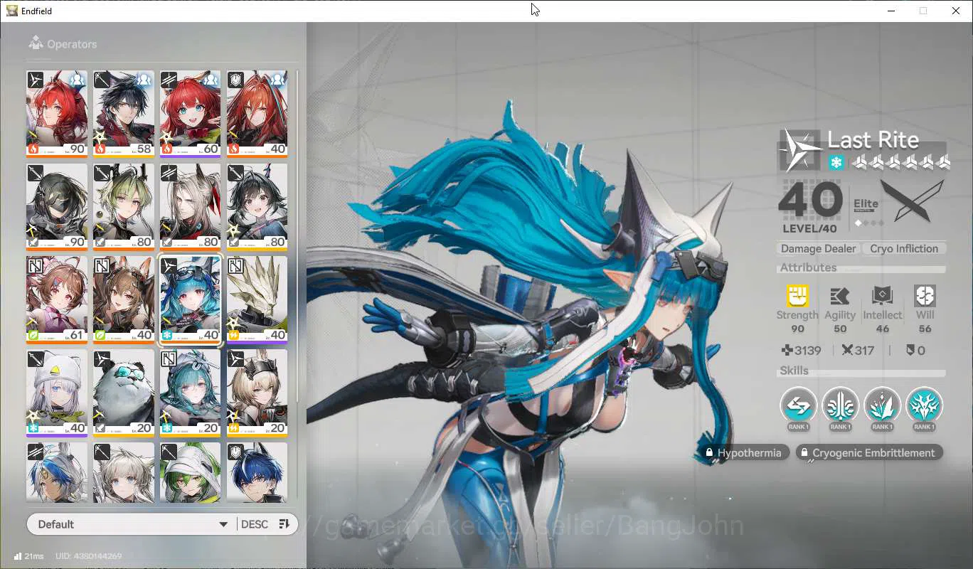 Arknights: Endfield Accounts  Lv54 | ASIA | MidGame | Prem Laevantain+Sign Part image 9