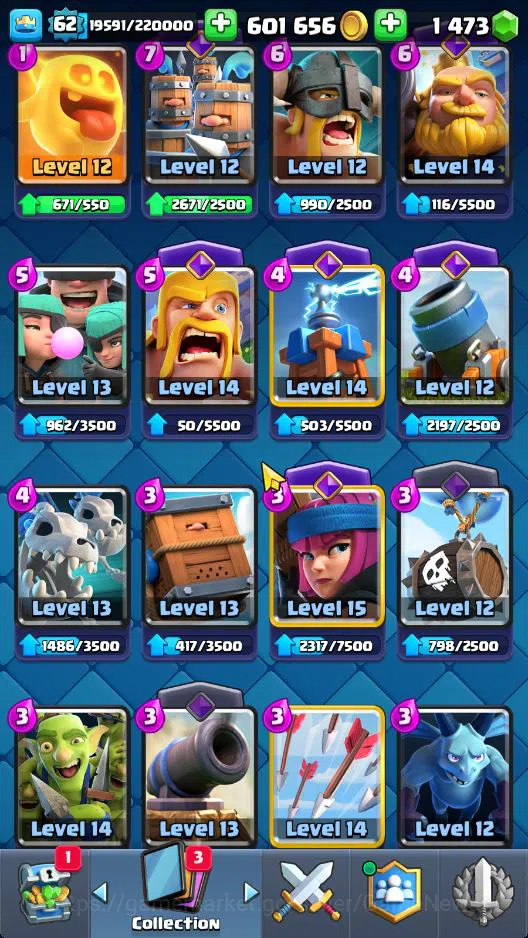 Clash Royale Accounts Lv 62|Trophy 10656|KTL 15|Limited Skin|Card 121|1  image 12