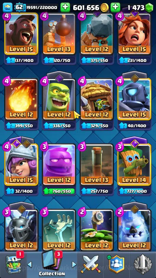 Clash Royale Accounts Lv 62|Trophy 10656|KTL 15|Limited Skin|Card 121|1  image 13
