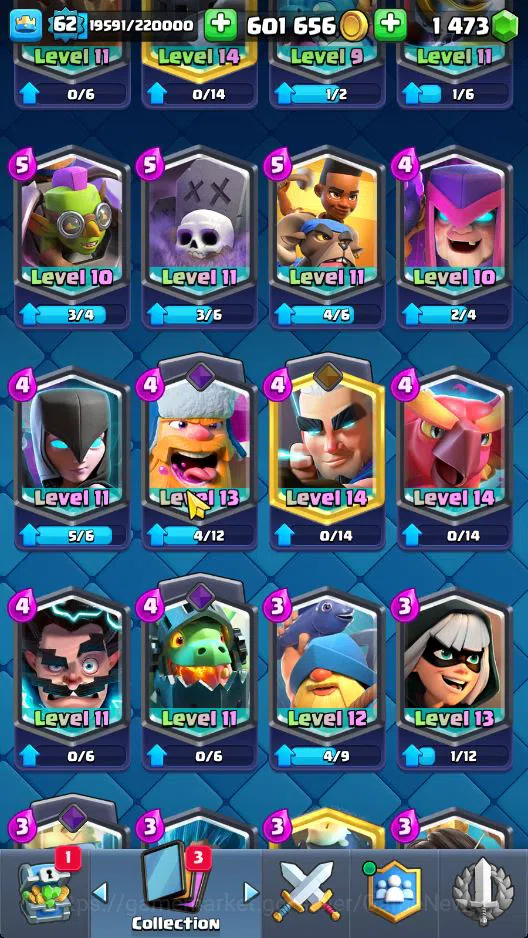 Clash Royale Accounts Lv 62|Trophy 10656|KTL 15|Limited Skin|Card 121|1  image 17