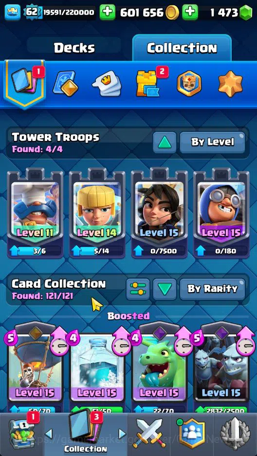 Clash Royale Accounts Lv 62|Trophy 10656|KTL 15|Limited Skin|Card 121|1  image 19