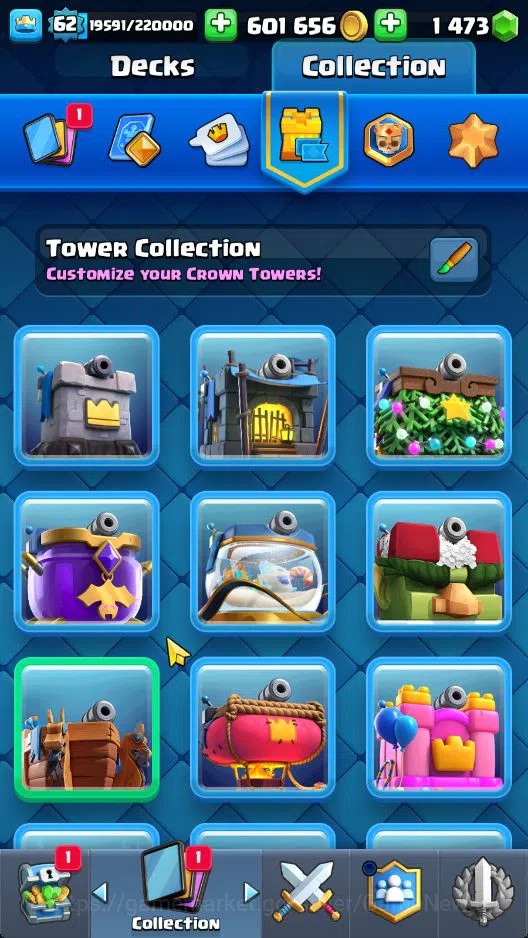 Clash Royale Accounts Lv 62|Trophy 10656|KTL 15|Limited Skin|Card 121|1  image 7