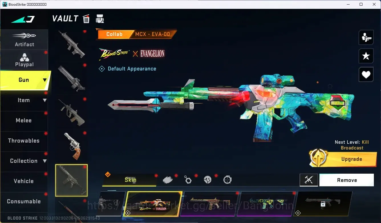 Blood Strike Accounts ASIA | 1 EVA COLLAB GUN|3 ULTRA GUN|3 ULTRA GUNS|1 image 13