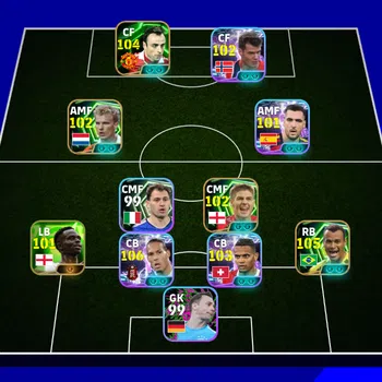 eFootball Accounts Starter 106 Van Dijk || 105 Cafu || Collective strength 3156