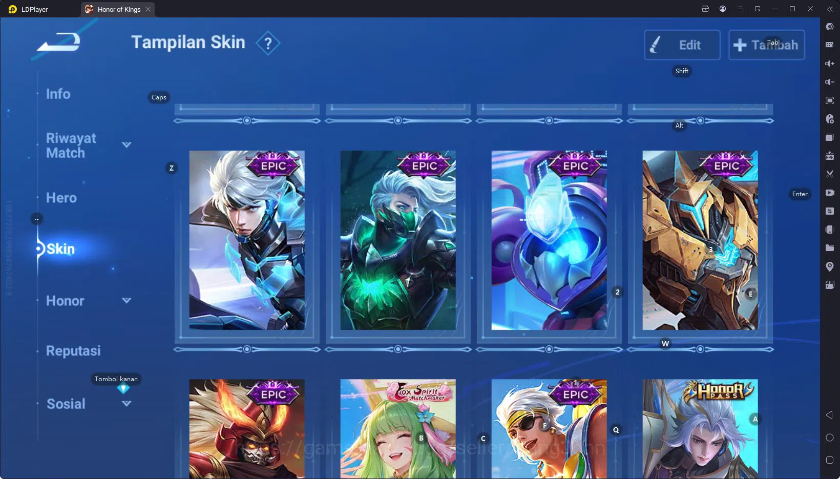 Honor of Kings Accounts GLOBAL | 112H, 83S | FOX Arly LYN Da Qiao | More G image 5