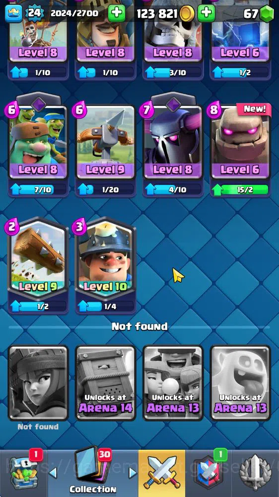 Clash Royale Accounts Midgame Lv 24|Trophy 3806|KTL 9|Limited Skin|Card 72|3 EVO 2 Legendary 20 Epic 24 Rare 26 10