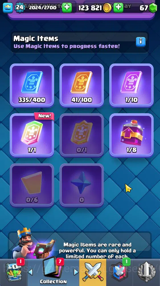 Clash Royale Accounts Midgame Lv 24|Trophy 3806|KTL 9|Limited Skin|Card 72|3 EVO 2 Legendary 20 Epic 24 Rare 26 11