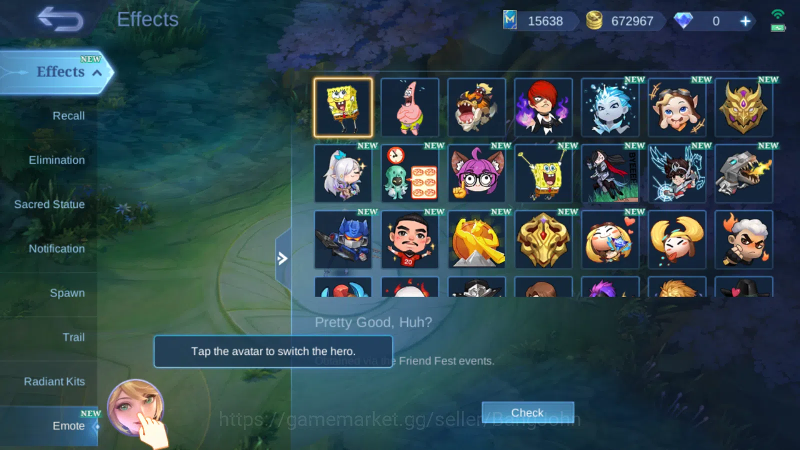 Mobile Legends: Bang Bang Accounts Hero131 | Skin 241 | KOF Karina | Collector Natali image 11