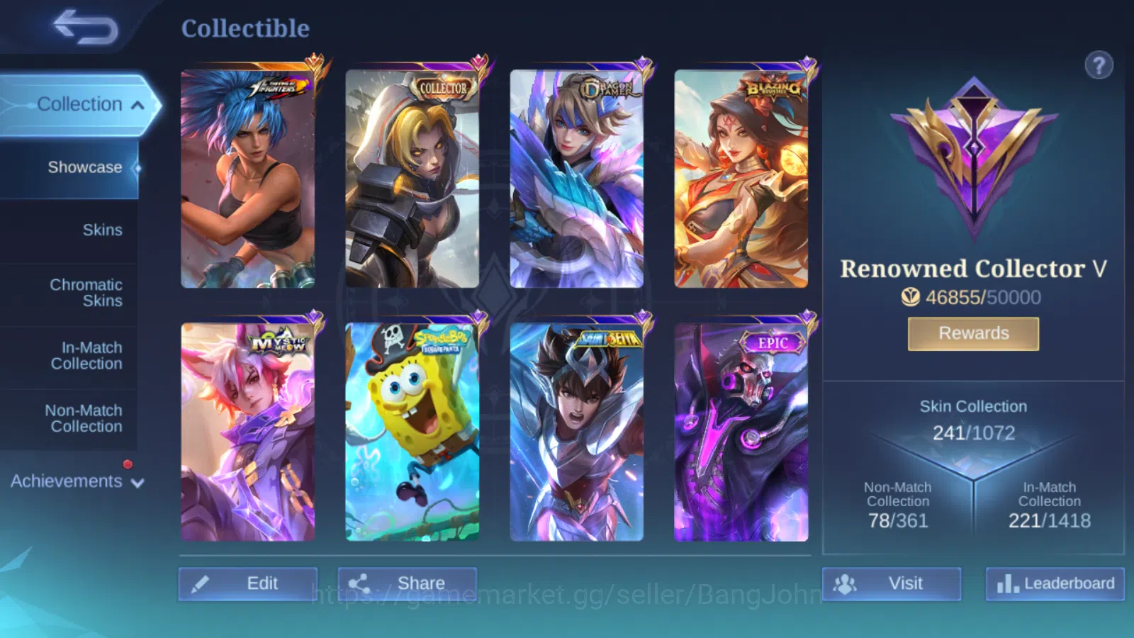Mobile Legends: Bang Bang Accounts Hero131 | Skin 241 | KOF Karina | Collector Natali image 2