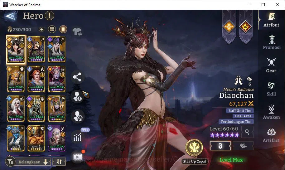 Watcher of Realms Accounts GLOBAL 60x|2,7M Power|5 Lord[LayaA1,Elddr,Etc]|23  image 3