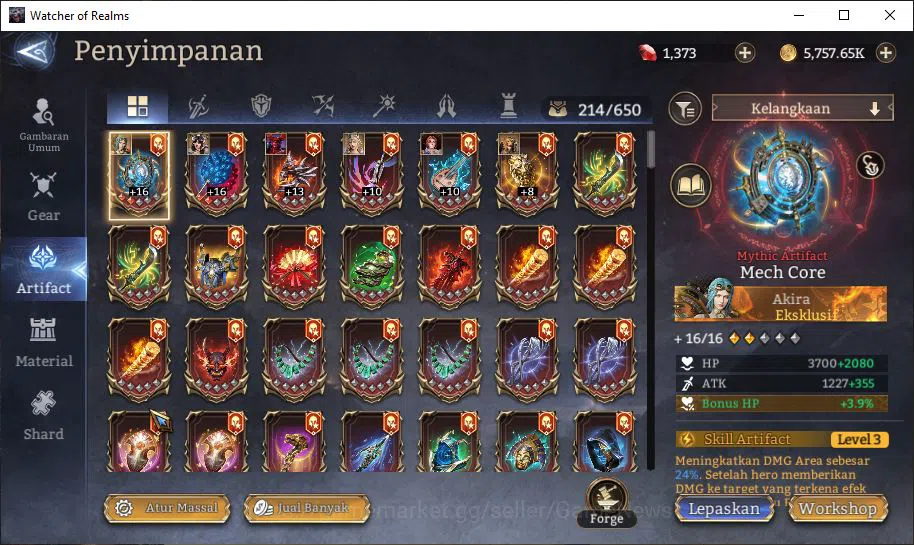 Watcher of Realms Accounts GLOBAL 60x|2,7M Power|5 Lord[LayaA1,Elddr,Etc]|23  image 5