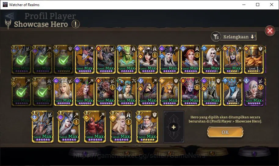 Watcher of Realms Accounts GLOBAL 60x|2,7M Power|5 Lord[LayaA1,Elddr,Etc]|23  image 9