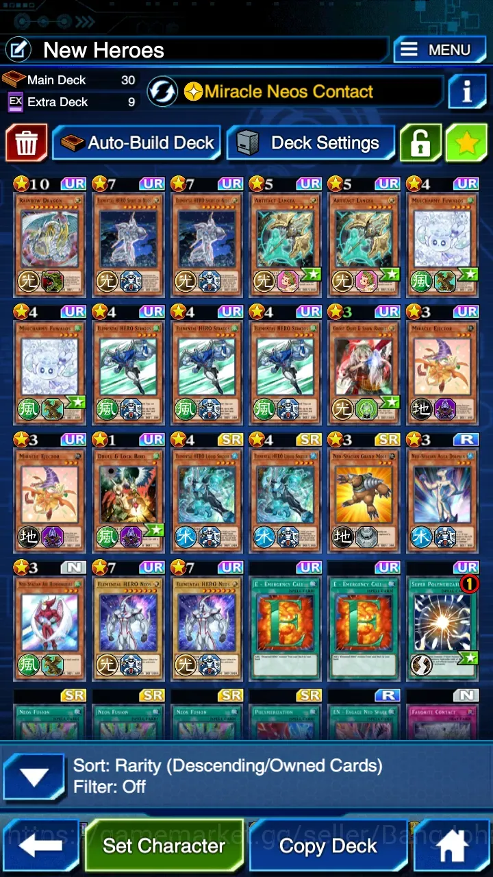 Yu-Gi-Oh! Duel Links Accounts Duel Links|Many Meta Deck(Hero,Cyber Dragon,Memento,Orcust,Horus,Shining Sarco,Sky Striker 1