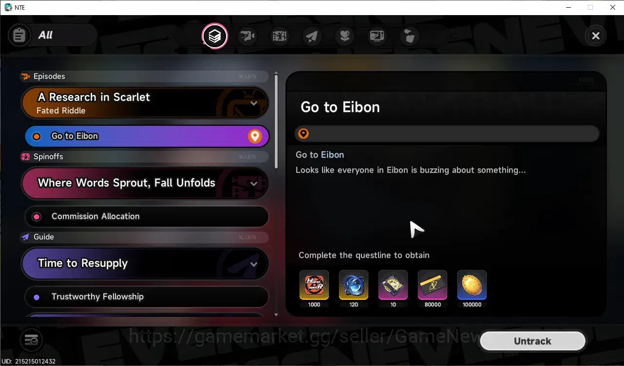Neverness to Everness Accounts GLOBAL SEA|HL 29|TL 20|5 SSR 1 Limit[LacrimosaA1+S image 17
