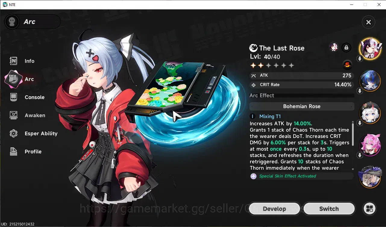 Neverness to Everness Accounts GLOBAL SEA|HL 29|TL 20|5 SSR 1 Limit[LacrimosaA1+S image 5