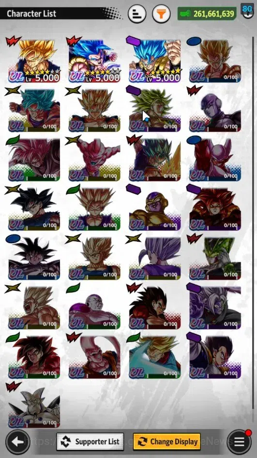 Dragon Ball Legends Accounts 261M Total Power|LV 150|3UL+9LL|SSB Gogeta(Red),SS image 3