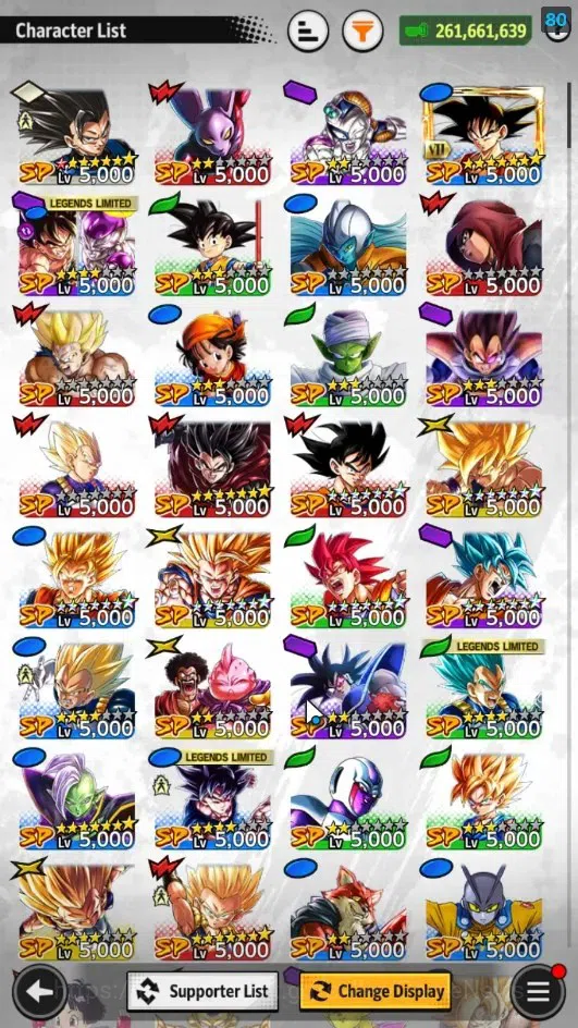 Dragon Ball Legends Accounts 261M Total Power|LV 150|3UL+9LL|SSB Gogeta(Red),SS image 5